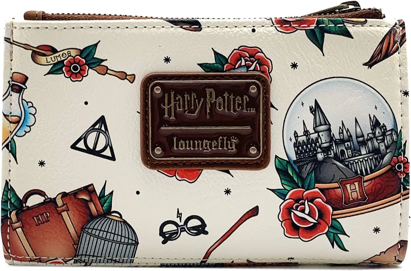 Loungefly x Harry Potter Tattoo All-Over Print Wallet