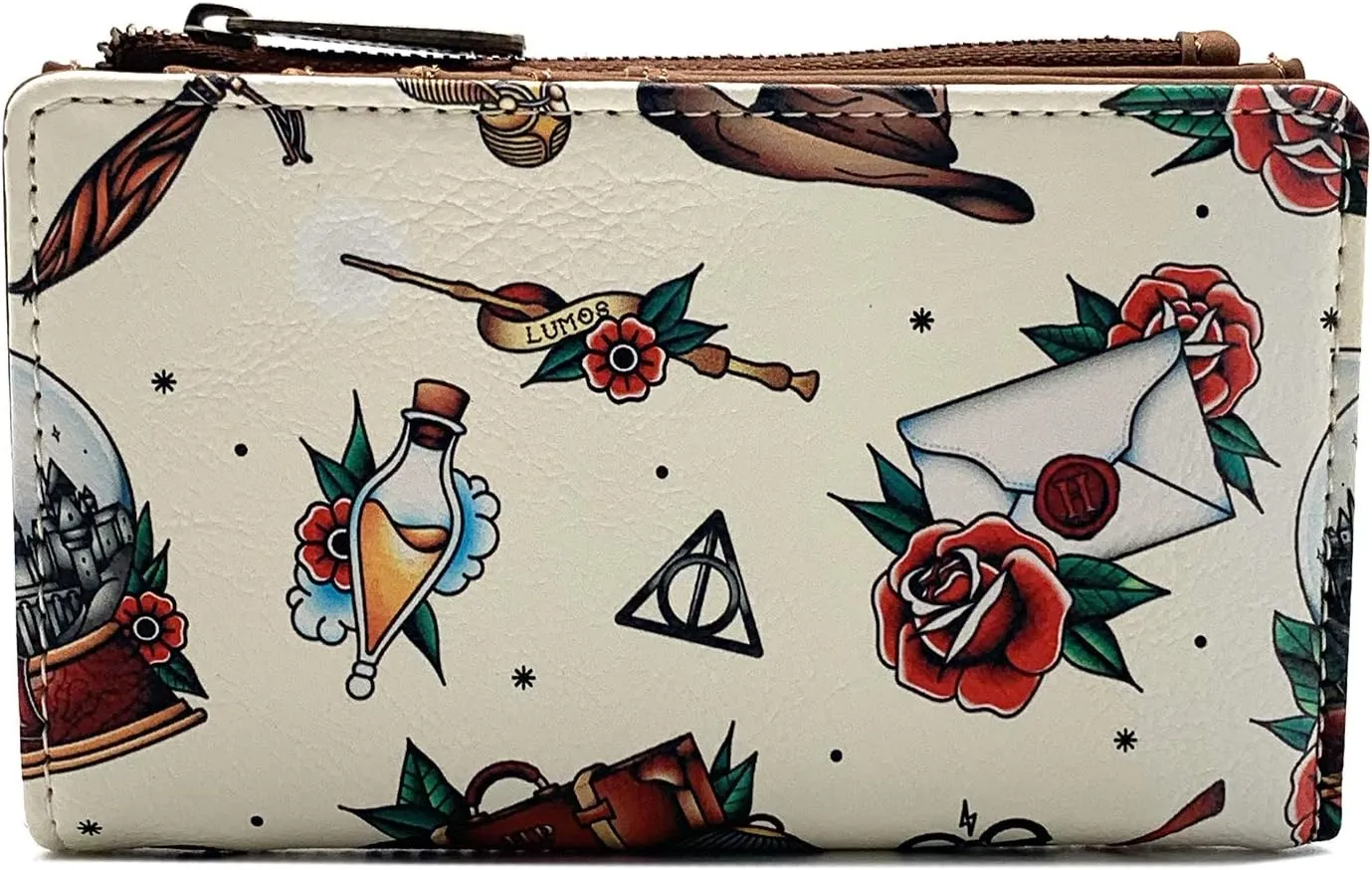Loungefly x Harry Potter Tattoo All-Over Print Wallet