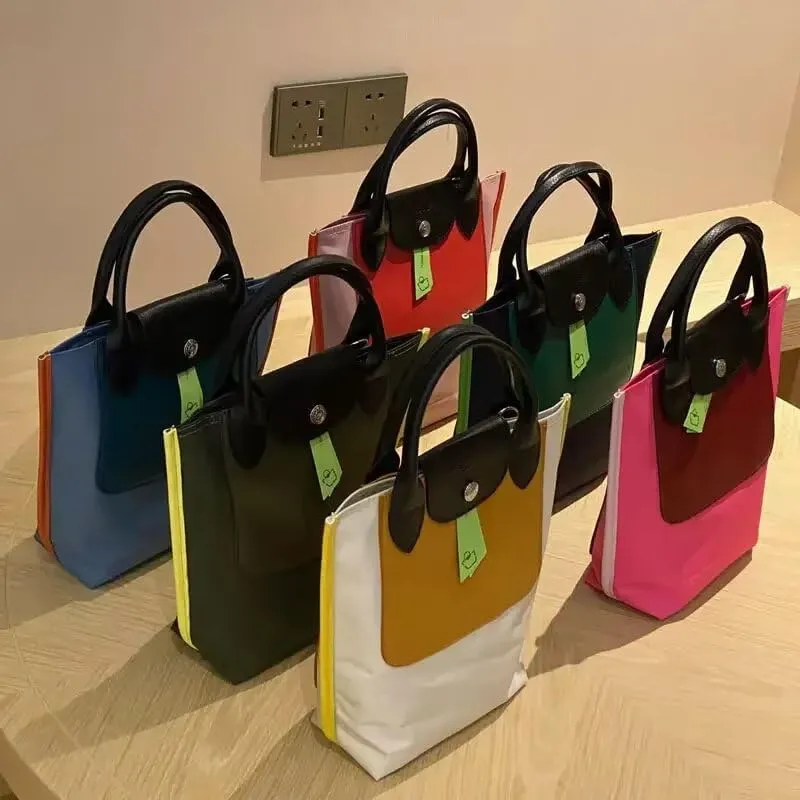 MAIITRIP Color-Block Purse and Handbag with Adjustable Strap,PU Leather Waterproof Crossbody Bag for Women,Top Handle Satchel