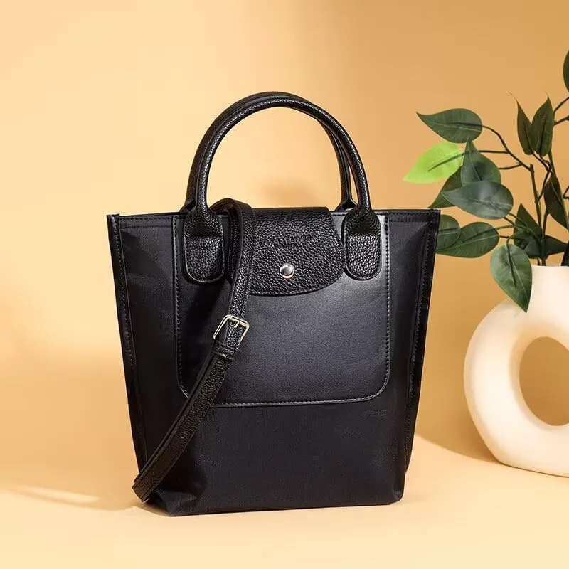 MAIITRIP Color-Block Purse and Handbag with Adjustable Strap,PU Leather Waterproof Crossbody Bag for Women,Top Handle Satchel