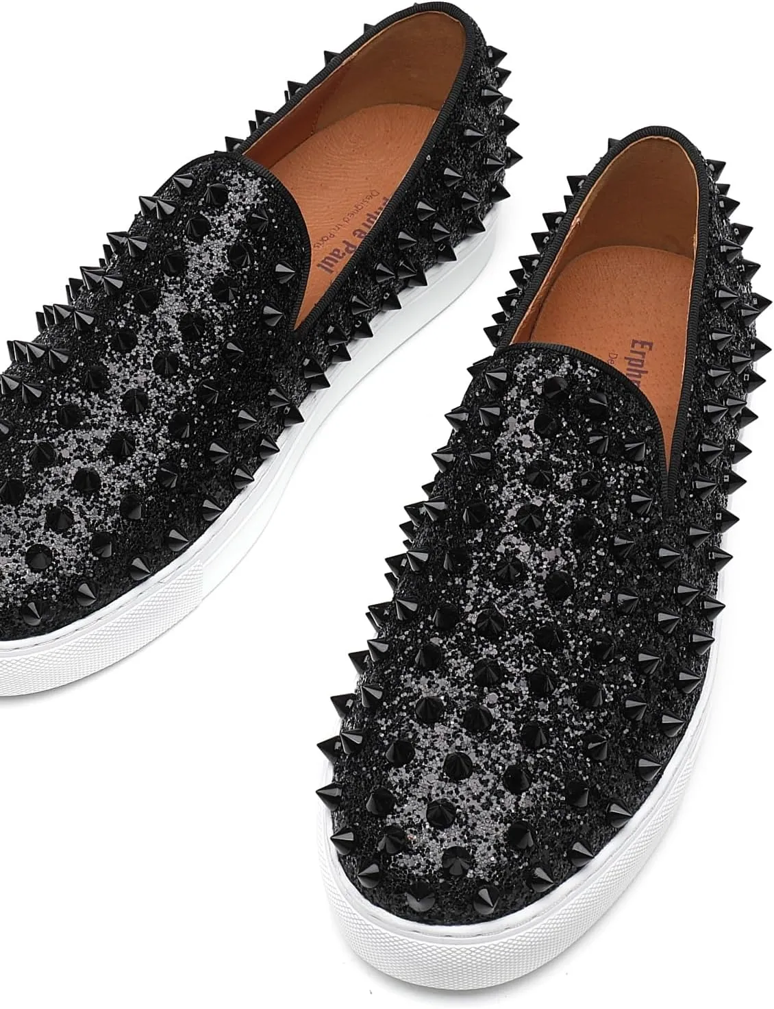 Men Spiked Loafers Party Wedding Prom Fashion Rivets Studded Shoes
