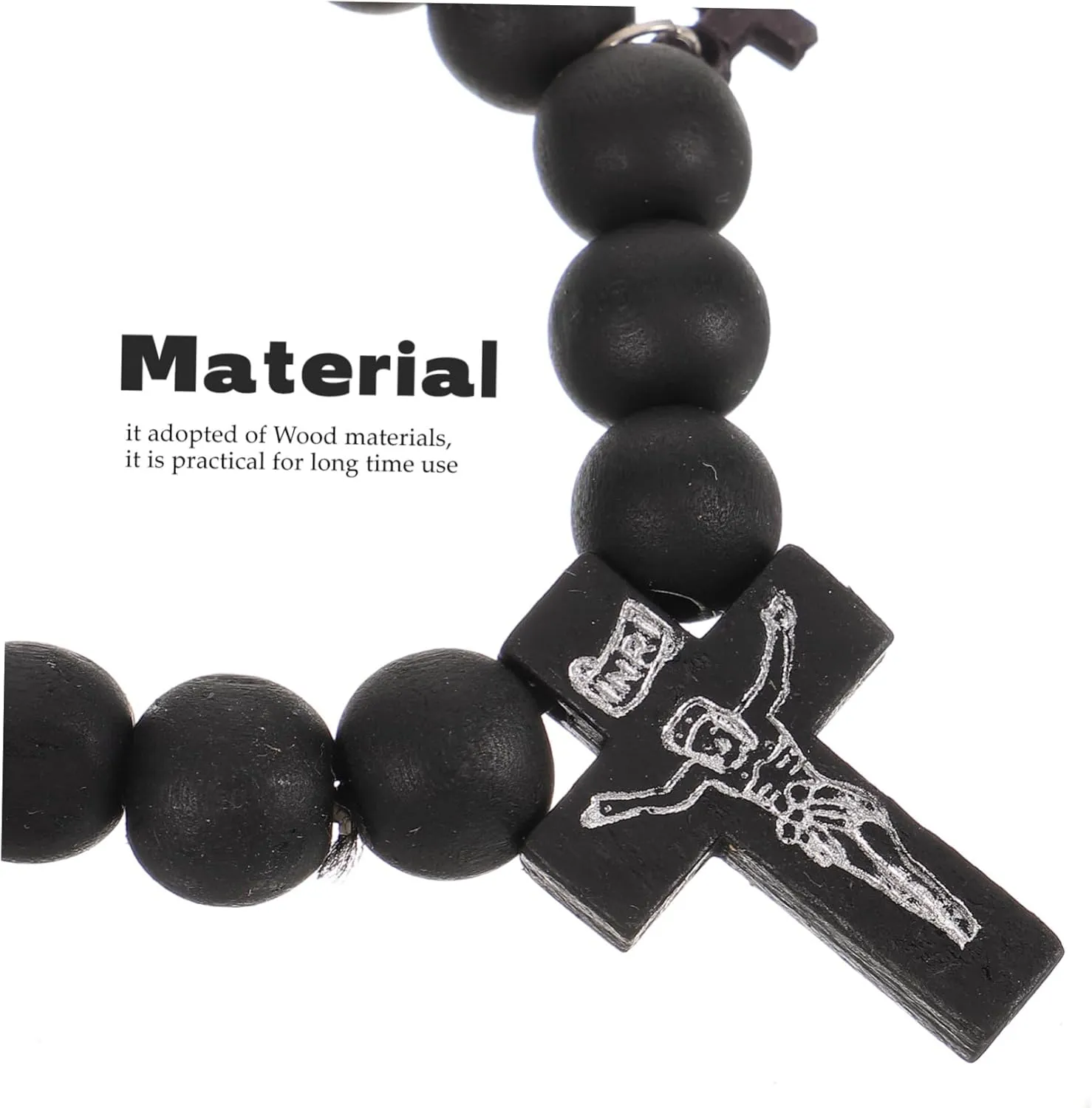 Mens Beaded Bracelets Cross Bracele Vintage Cross Jewelry Prayer Beads Bracelet Baptism for Guests