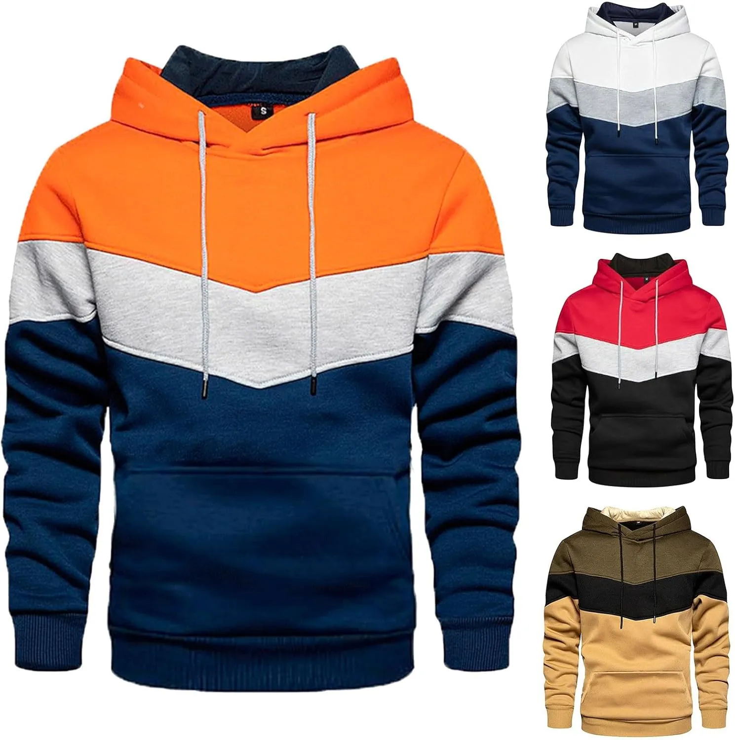 Mens Lightweight Zip Up Hoodie Drop Shoulder Long Sleeve Oversized Jacket Teens Trendy Fashion Athletic Fleece Tops