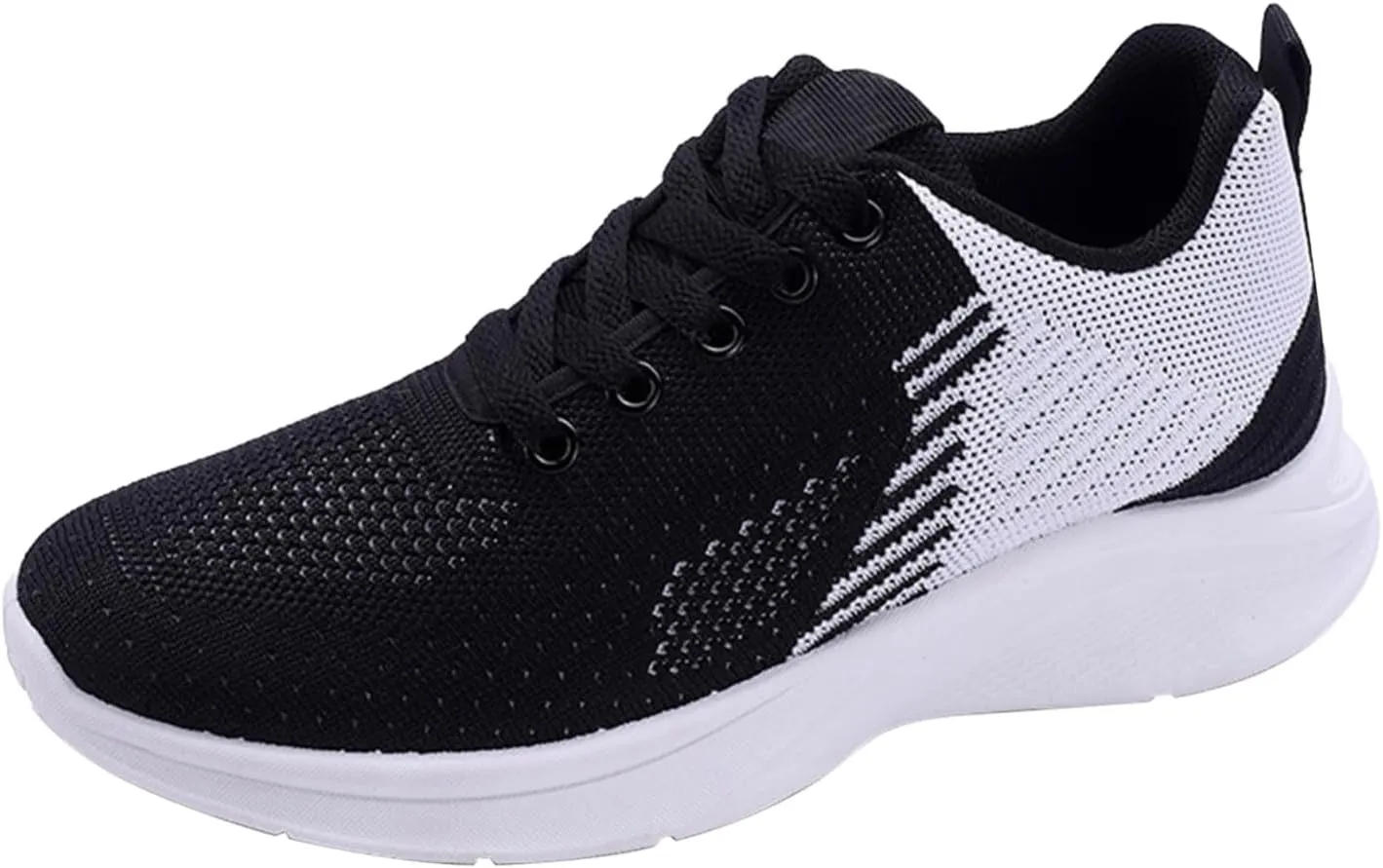 Men's Slip On Walking Shoes Comfortable Lightweight Breathable Running Sneaker Lace Up Low Top Casual Sneakers for Gym Tennis Workout