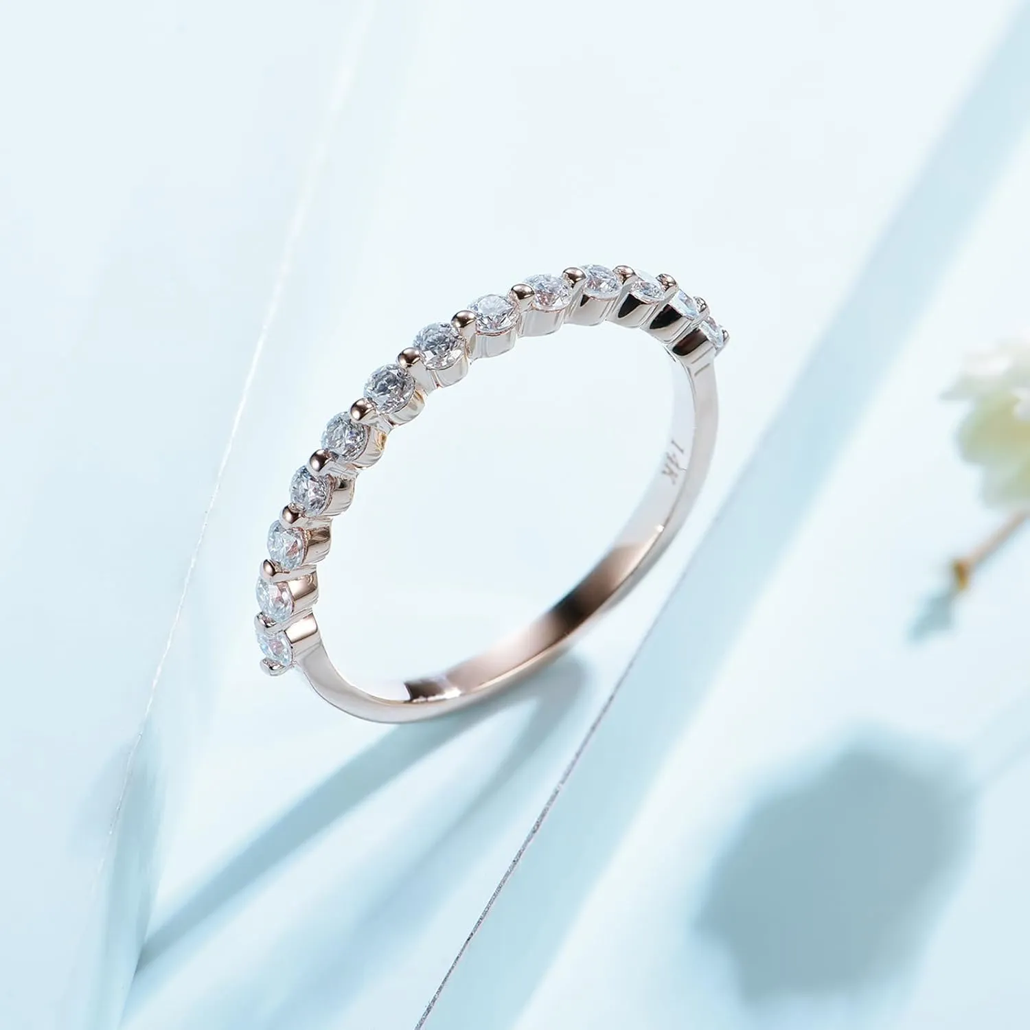 Moissanite Rings for Women Solid 925 Sterling Silver Moissanite Band Women's Engagement Ring Trendy Wedding Round Stone Fine Jewelry Gift