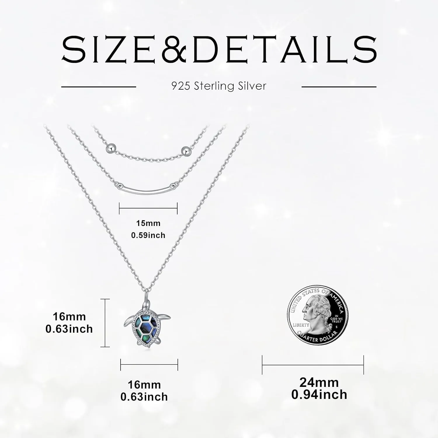 MONGAS Lotus/Turtle/Planet Star/Baseball Layered Necklace Sterling Silver Lotus Flower/Turtle/Planet Star Pendant Necklace Flower Jewelry for Women