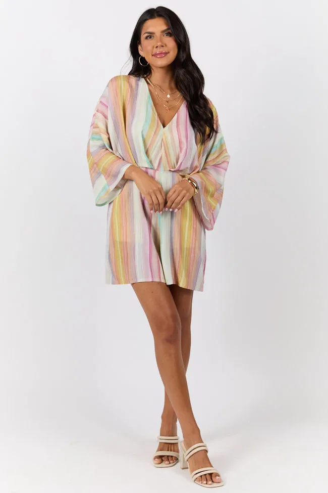 Nights In Watercolor Multi Print Romper