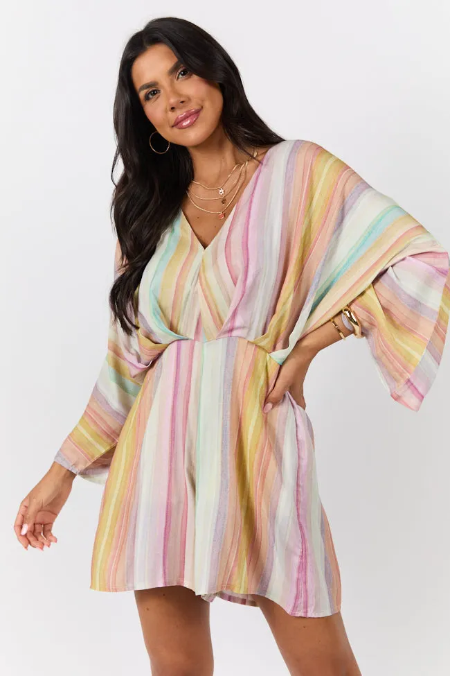 Nights In Watercolor Multi Print Romper