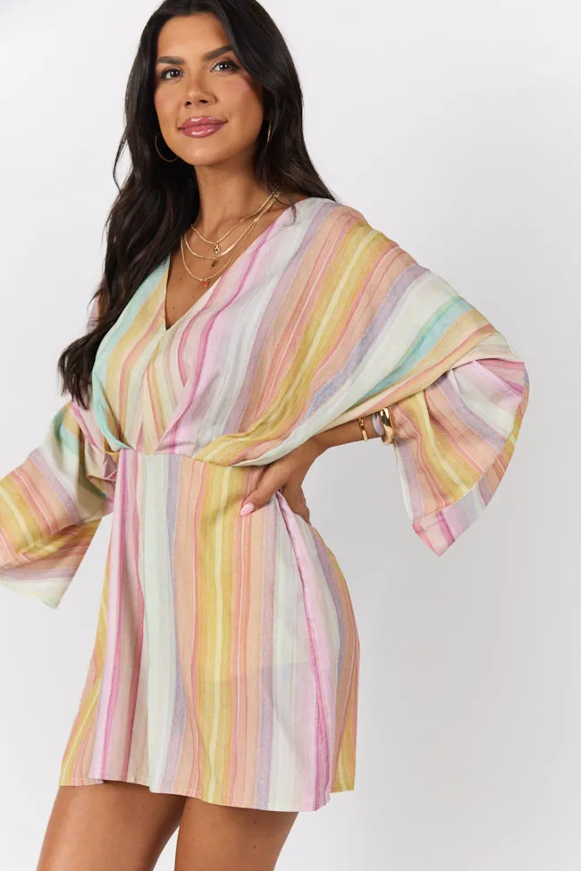 Nights In Watercolor Multi Print Romper