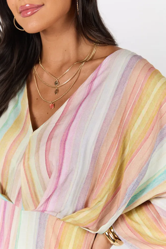 Nights In Watercolor Multi Print Romper