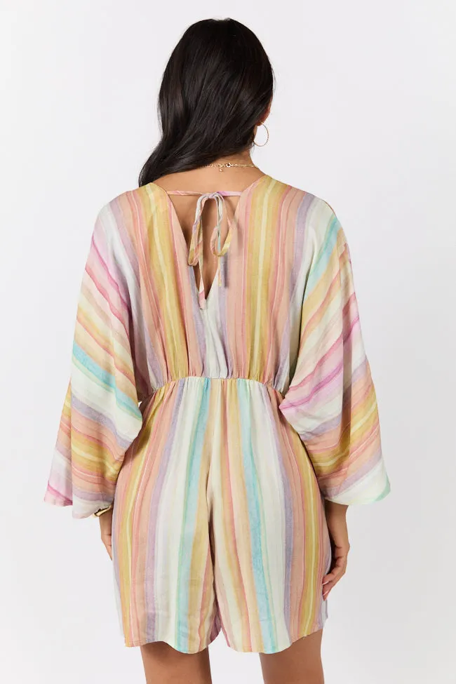 Nights In Watercolor Multi Print Romper