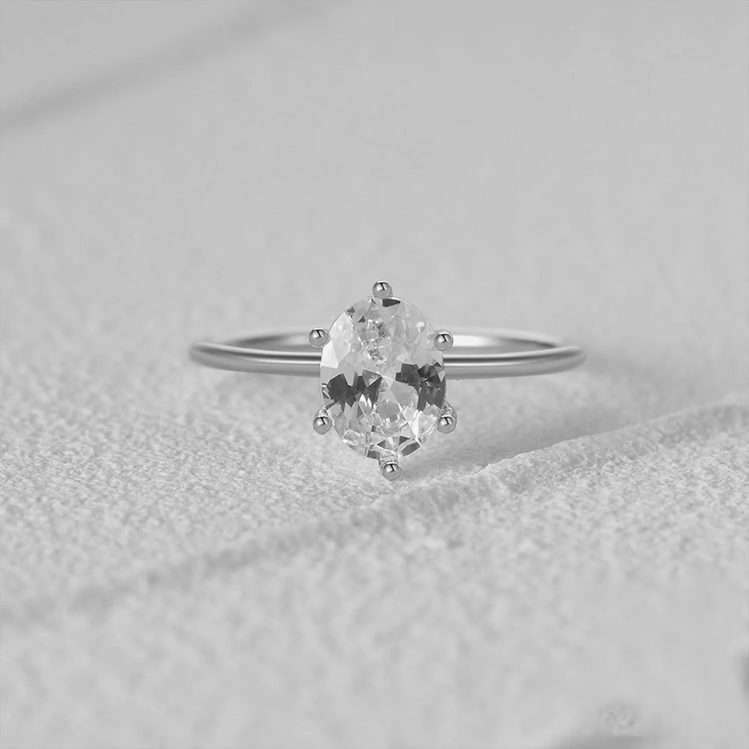Otxas Dainty Gold Rings for Womem 14k Gold Plated Stackable Ring for Women Size 6-11 Cubic Zirconia Gold Rings Set Wedding Rings