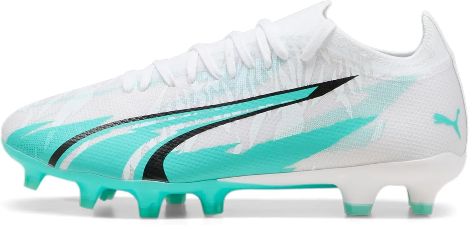 PUMA Women's Ultra Match Firm, Artificial Ground Soccer Cleats, Poison Pink-White-Black, 11