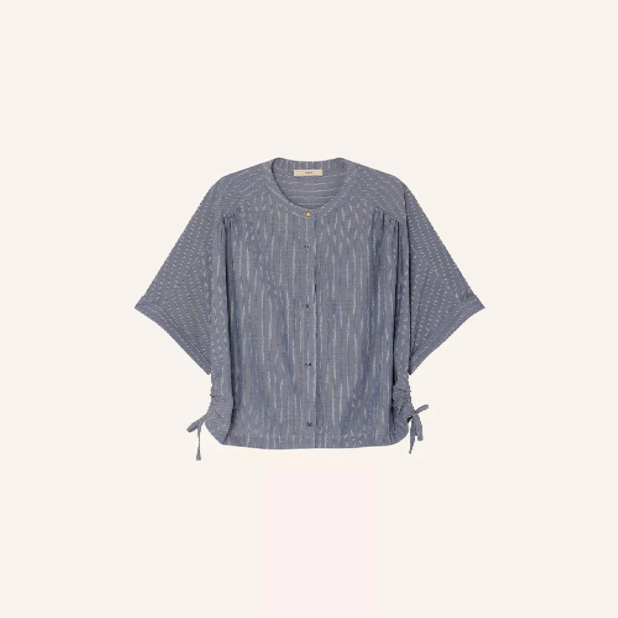 Reva Short Blouse (Chambray Blue)