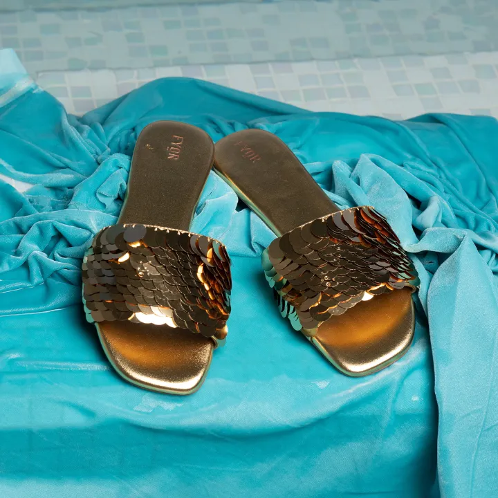 Sequins Slide Sandal BVL 022