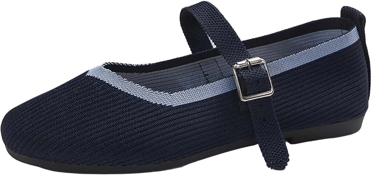 Shoes for Women - Breathable Slip-On Sneakers with Foam - Stylish and Comfortable (6.5 UK DarkNavy)