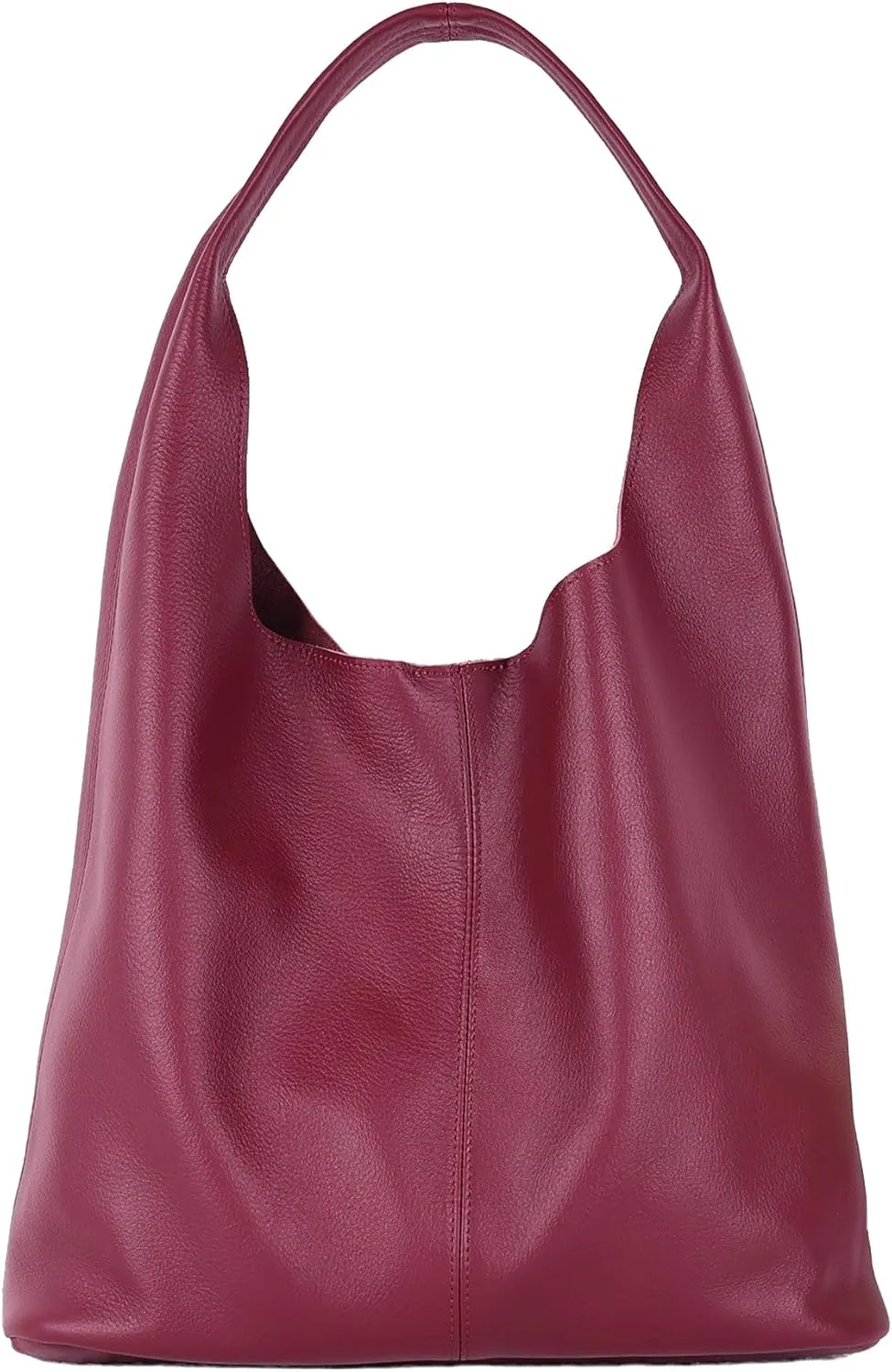 Slouchy Tote Bags for Women, Soft Leather Women's Bag, Large Hobo Bag, Simple Underarm Bag, Top Handle Handbag
