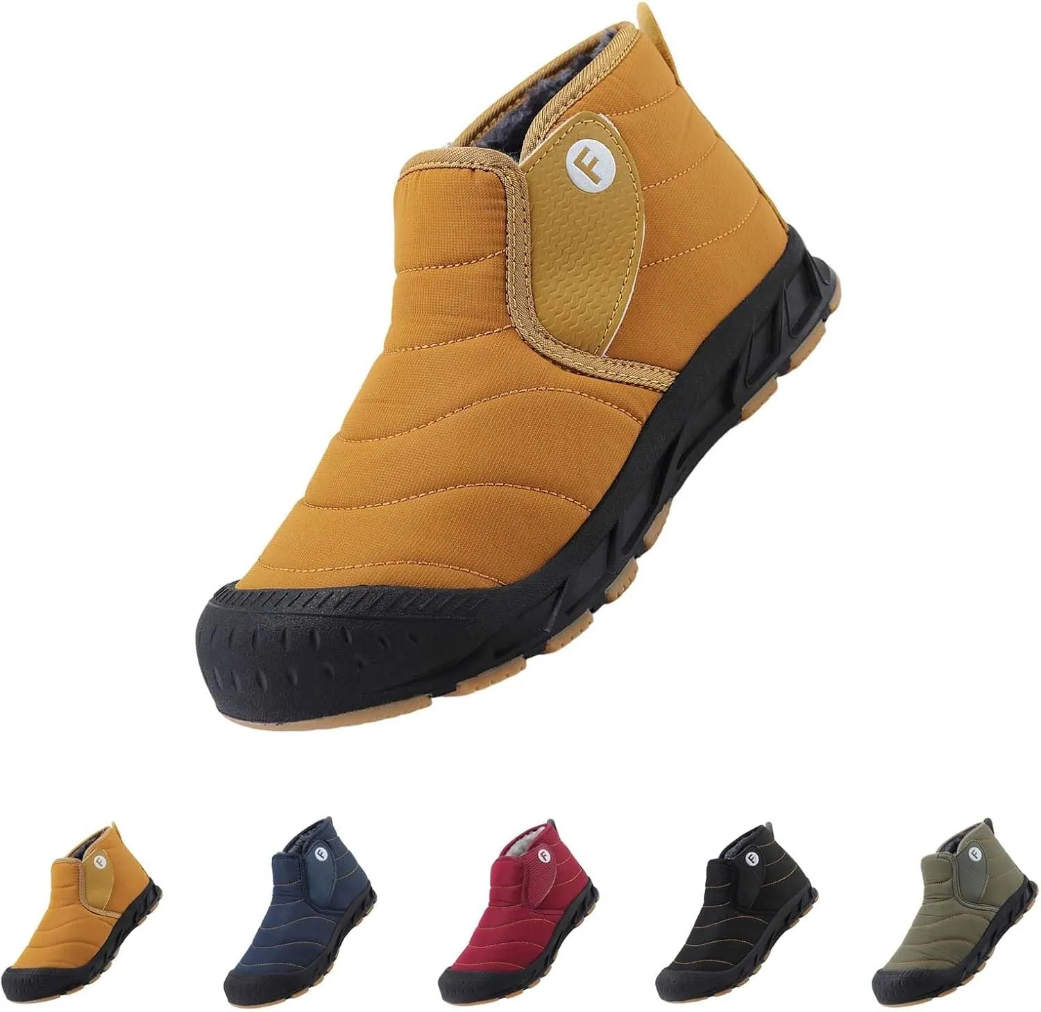 Snow Boots for Women Black Ice Womens Winter Shoes Wide Width Winter Snow Boots Botas Para Mujer De Invierno Womens Slip on Winter Boots Waterproof Deals of The Day
