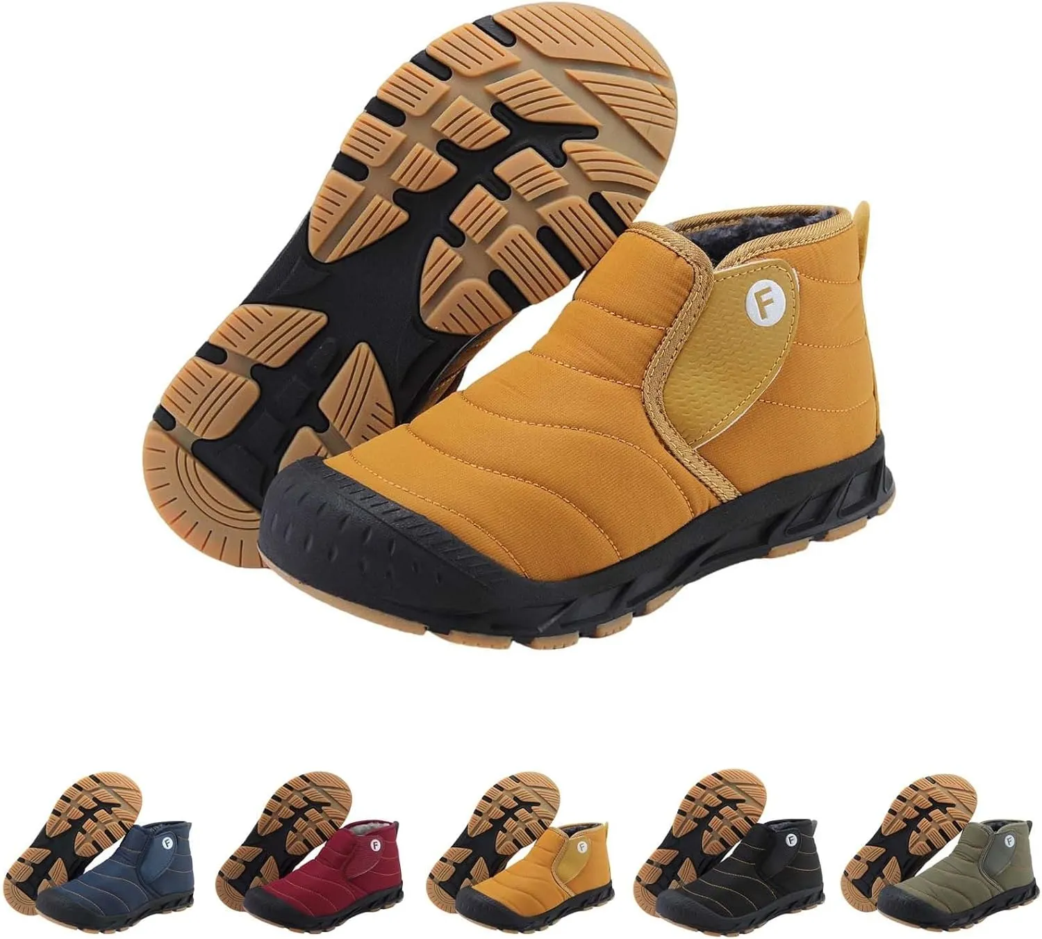 Snow Boots for Women Black Ice Womens Winter Shoes Wide Width Winter Snow Boots Botas Para Mujer De Invierno Womens Slip on Winter Boots Waterproof Deals of The Day