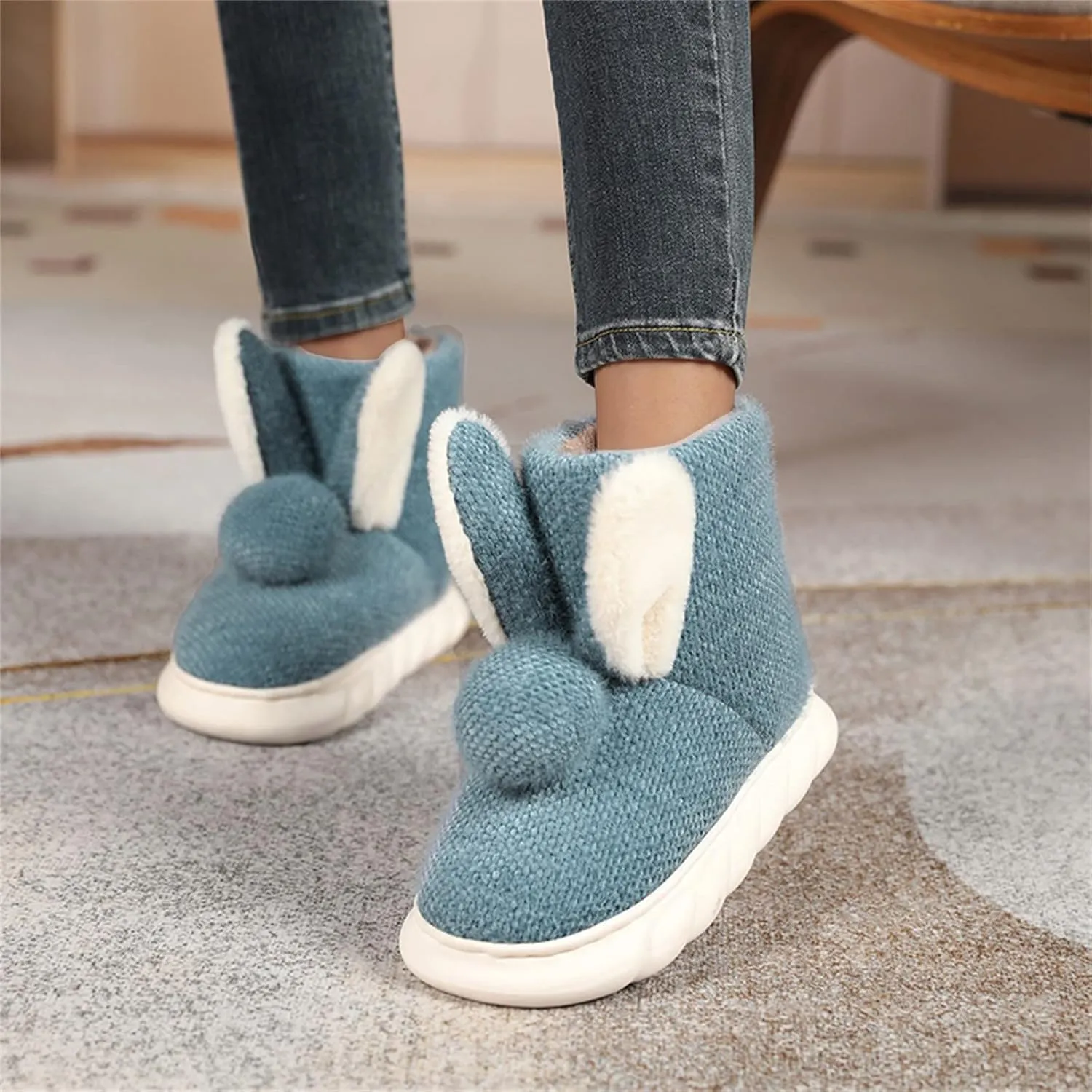 Snow Boots for Women Knee High Wide Calf Womens Winter Boots Slip ons Fur Lined Winter Boots Women 8.5 Wide Zapatos Para La Nieve De Mujer Botas Para Invierno Mujer Modernas