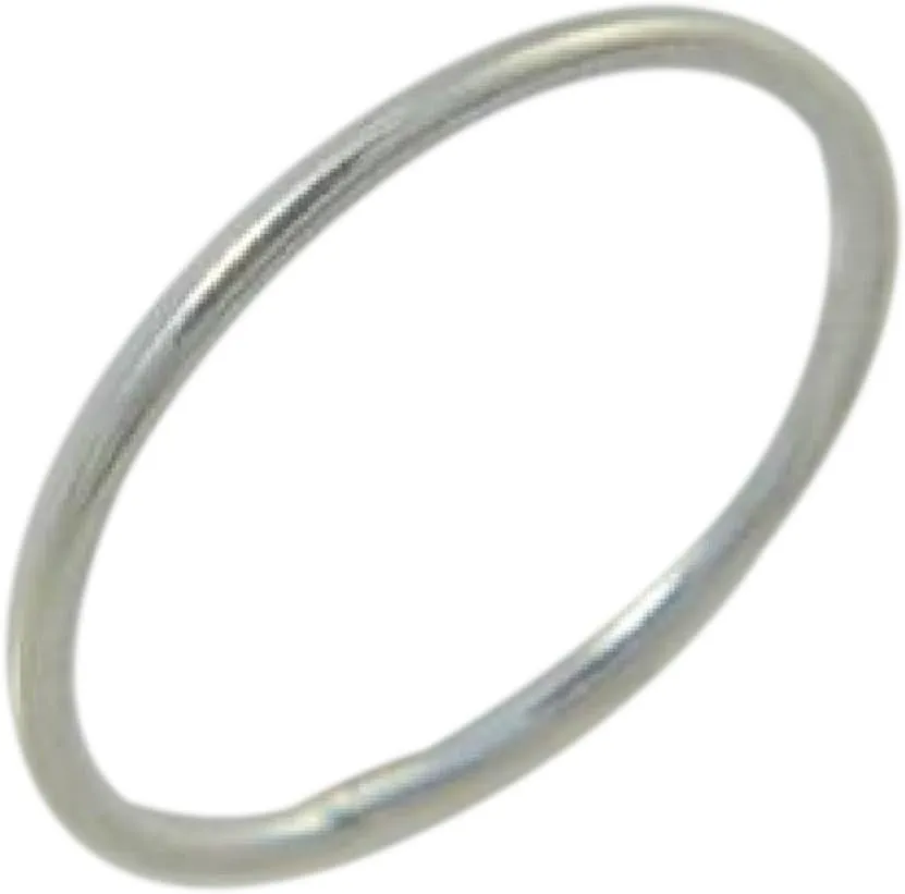 Sterling Silver 1mm Thin Wire Fitted Midi Toe Ring