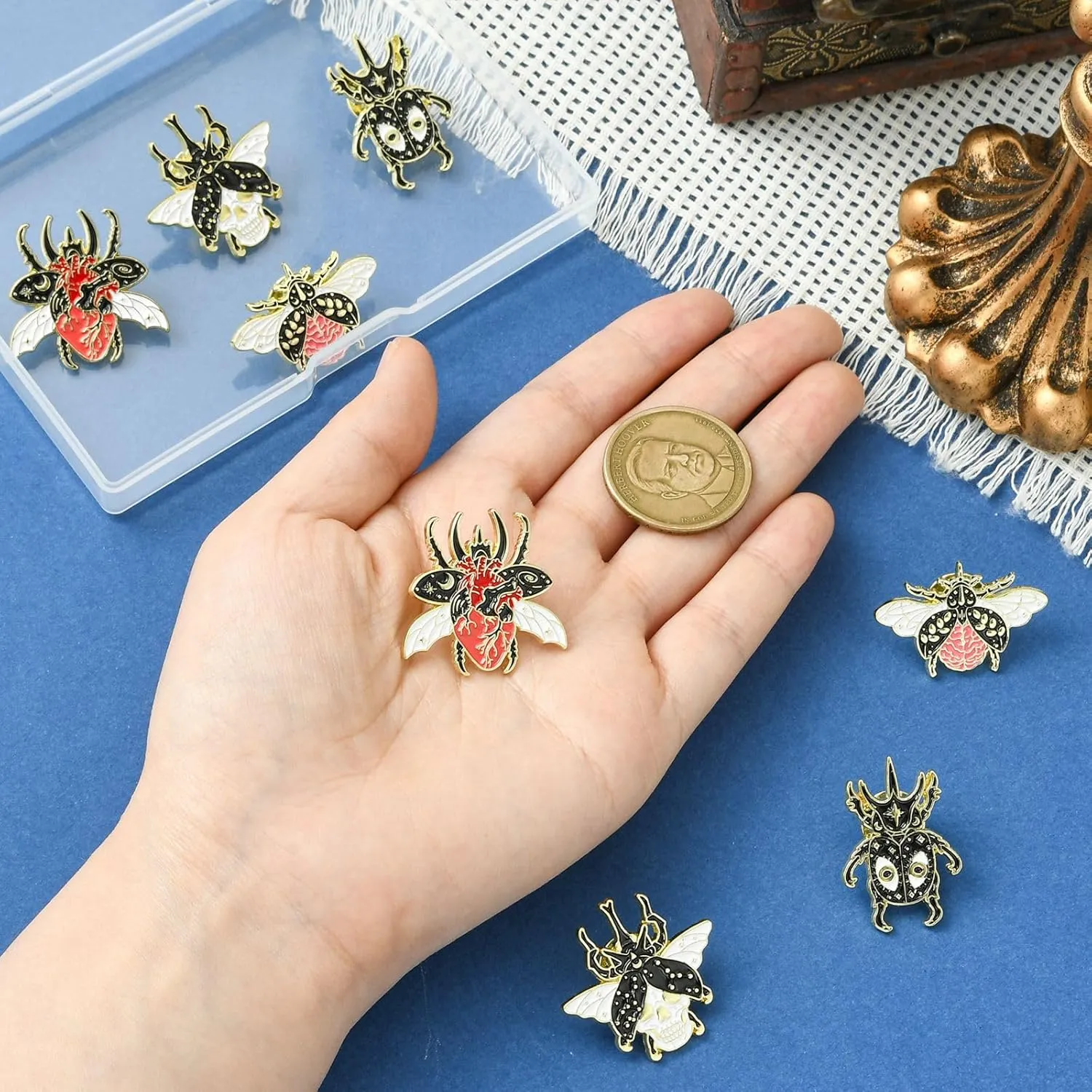 Stiesy Cute Enamel Pins Brooches Metal Lapel Pin Badges Jewelry Brooches for Women Jewelry Backpack Clothes Decoration Presents