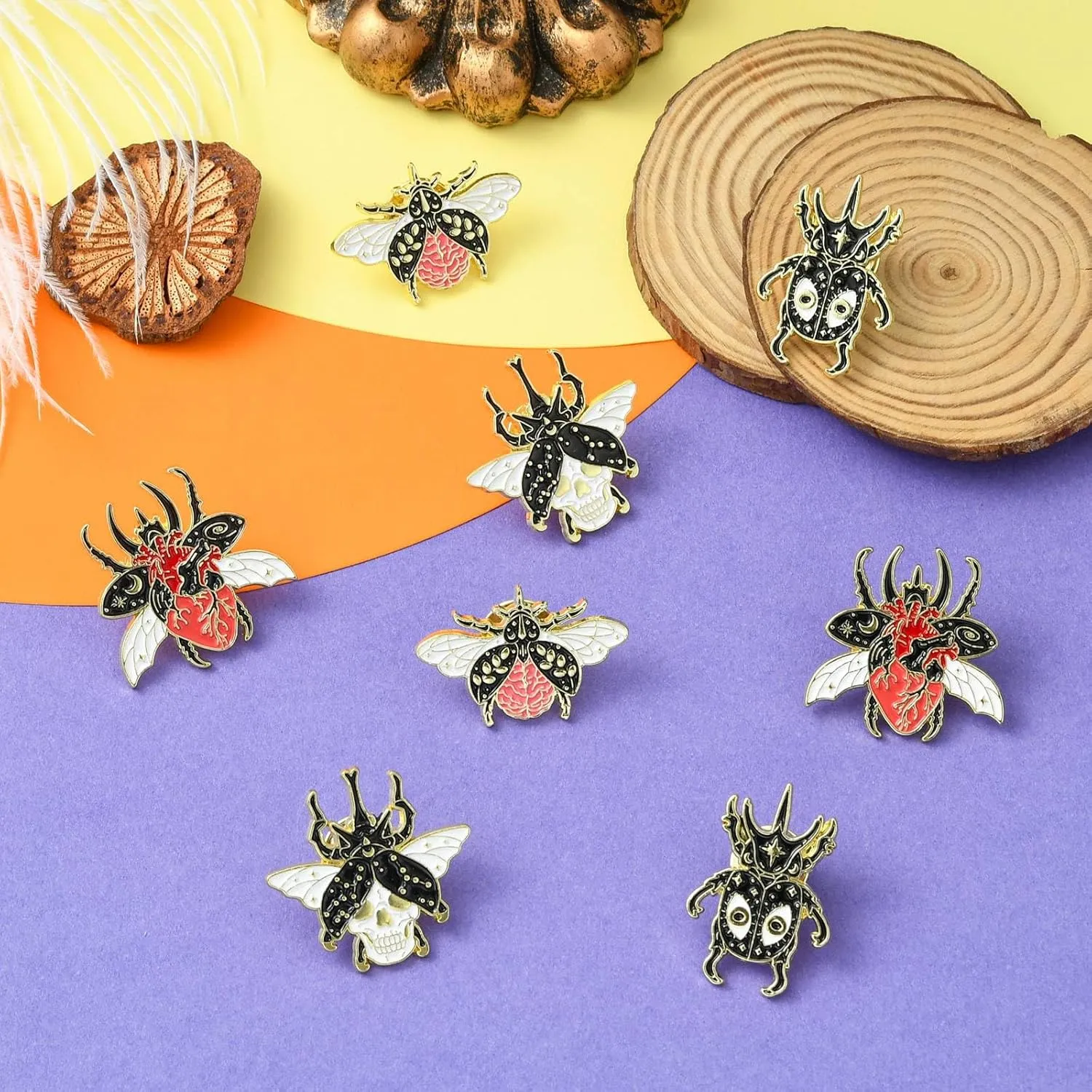 Stiesy Cute Enamel Pins Brooches Metal Lapel Pin Badges Jewelry Brooches for Women Jewelry Backpack Clothes Decoration Presents