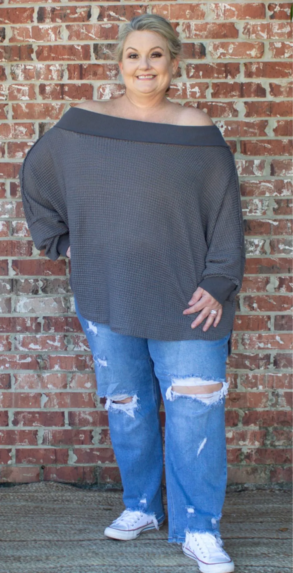 The Flirt  Off the Shoulder Top