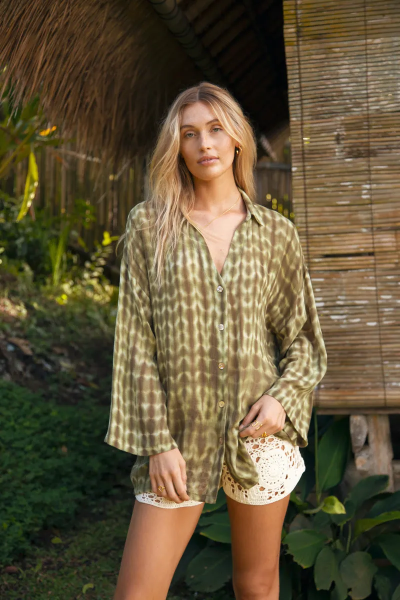 THE TROPICS SHIRT - KHAKI