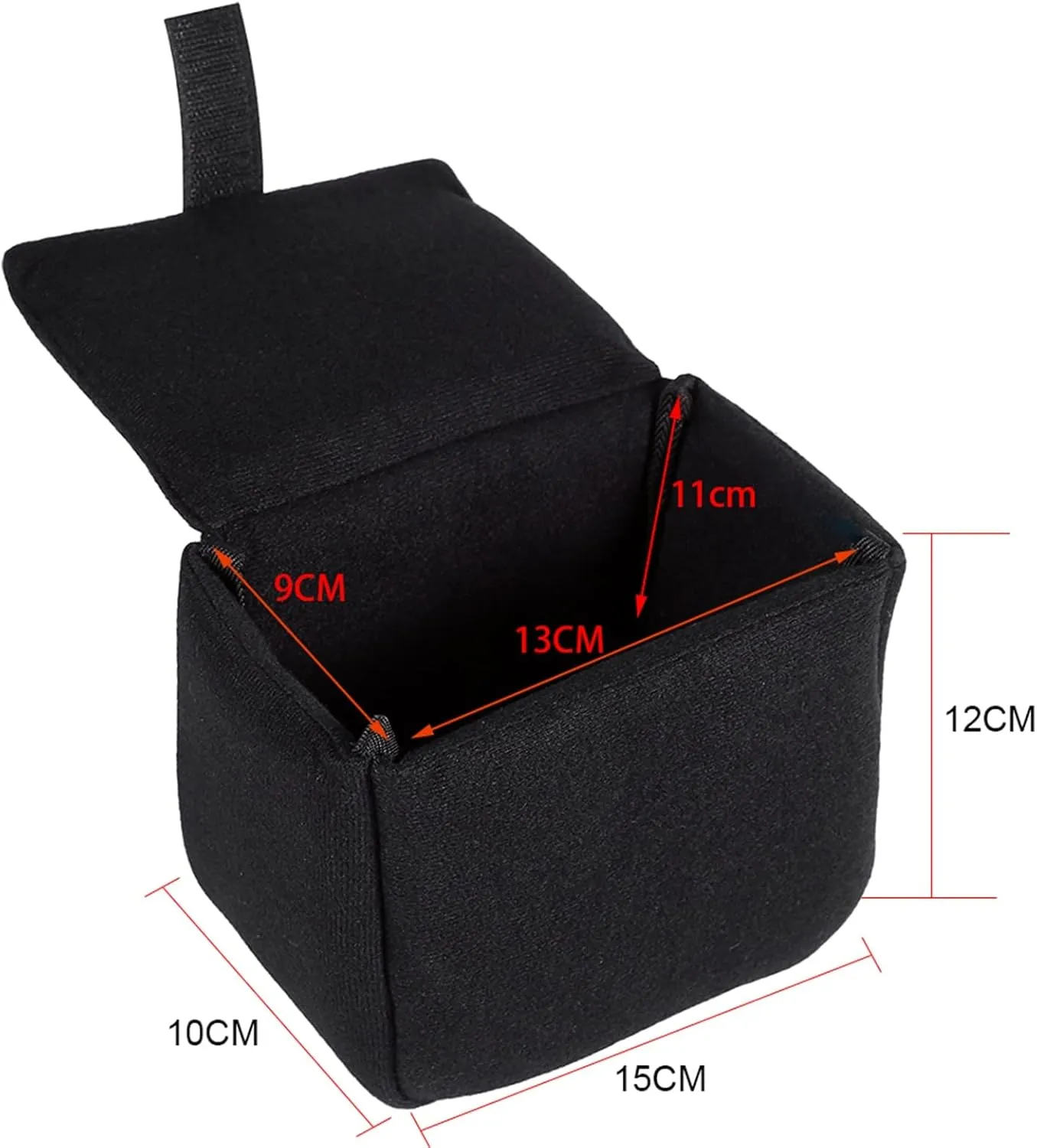 V BESTLIFE DLSR Camera Bag Insert Pad Shockproof Protection Camera Case Bag Accessory, for Photographing, Made of Velvet,Shockproof Performance Small and Light(Black)