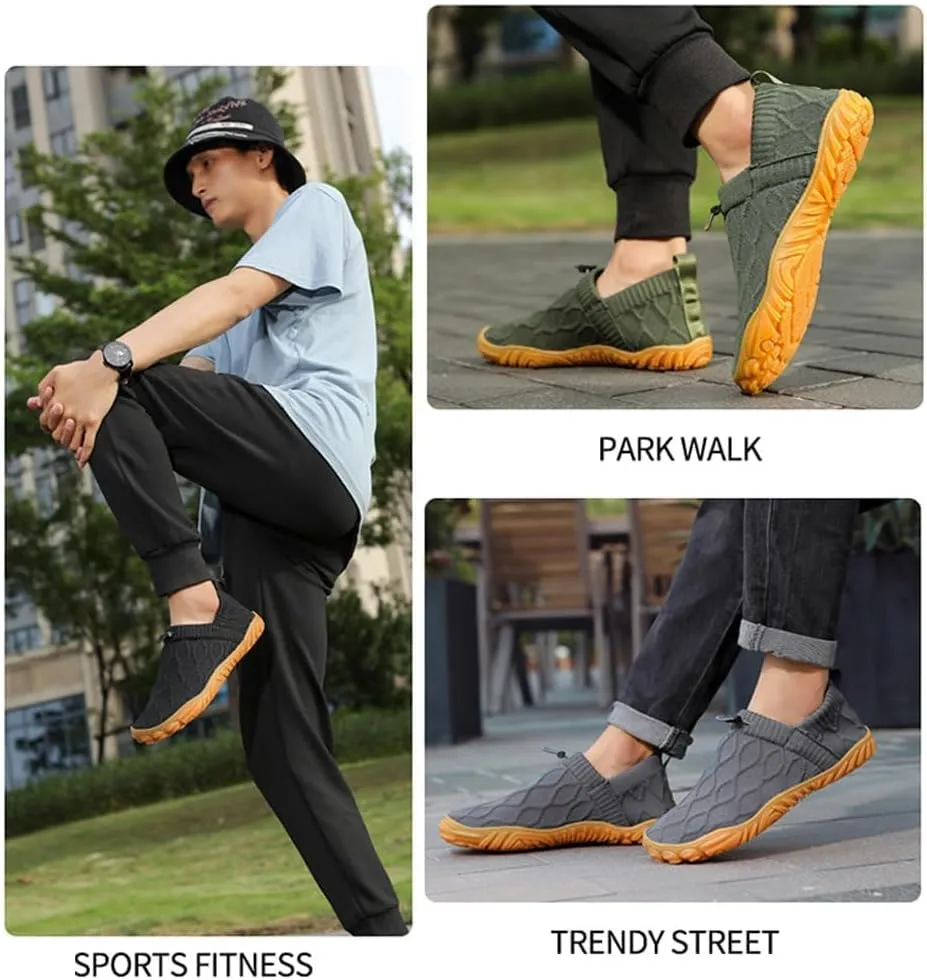 Vallova's Bearprodo Supercomfort Sweatwick Slip-On Shoes, Unisex Knitted Hiking Slip-On Shoes