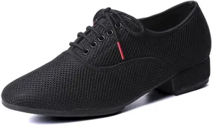 VEACAM Dancing Shoes for Men, Men's Breathable Ballroom Dance Shoes Leather Latin Salsa Tango Dance Shoe