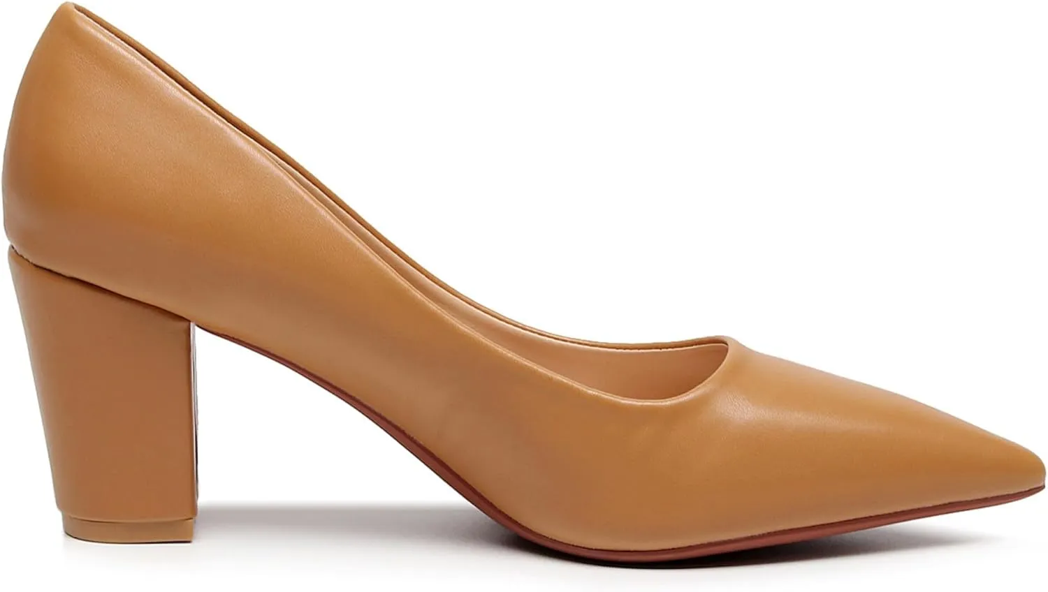 VenusCelia Women's Lewin Pump Chunky Heel Shoe