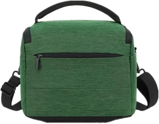 Waterproof Portable Shoulder Bag Lens Case Camera SLR DSLR Storage Pouch Travel For Women/Men Travel Digital Photography Bags (Green)