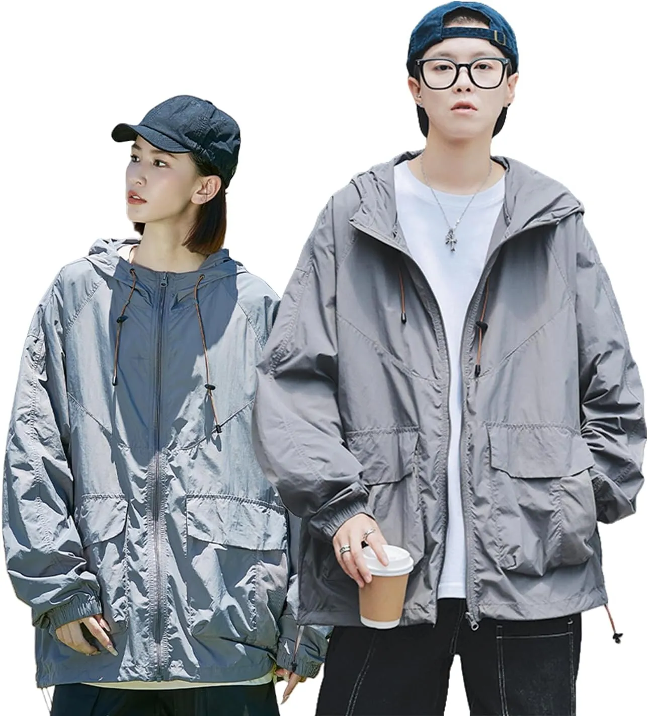Windbreaker Jacket Women,Water Resistant Mens Lightweight Jackets,Wind Breaker Jackets Mens for Fishing Hiking