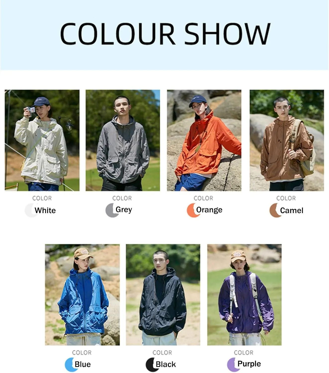 Windbreaker Jacket Women,Water Resistant Mens Lightweight Jackets,Wind Breaker Jackets Mens for Fishing Hiking