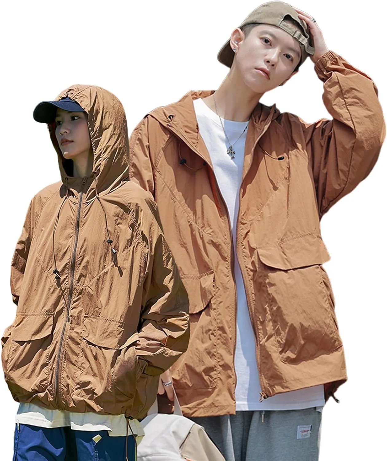 Windbreaker Jacket Women,Water Resistant Mens Lightweight Jackets,Wind Breaker Jackets Mens for Fishing Hiking