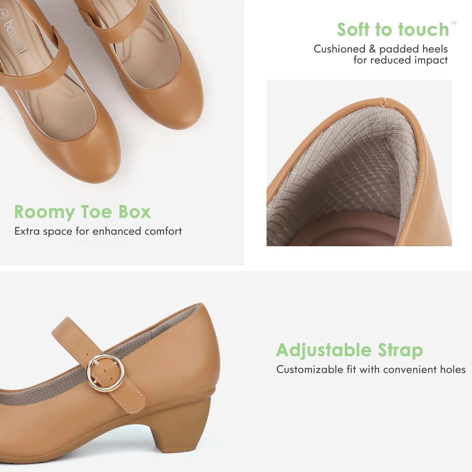 Women Mary Janes Pumps Chunky Shoes Dress Shoes
