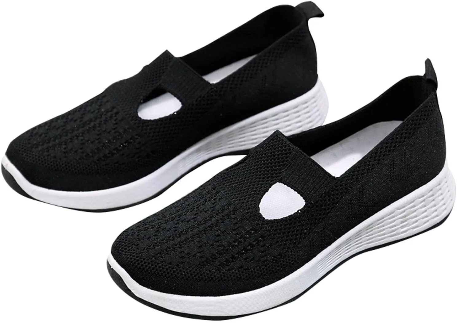 Women Shoes Ankle Boots Red Woven Breathable Women Shoes Walking Slip-on Foam Shoes Hands Slip On Sneakers Platform Shoes Women