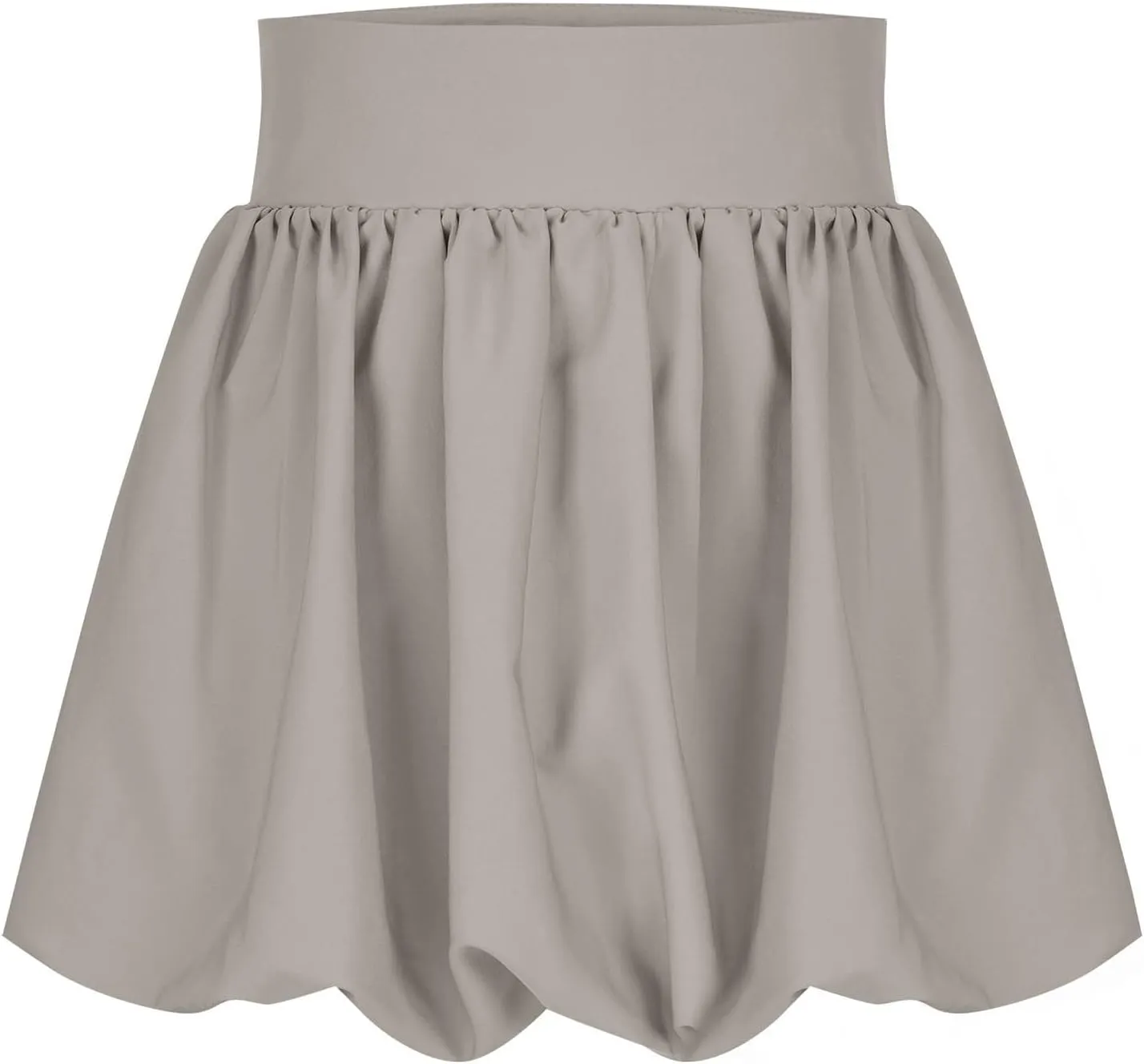 Women Y2K Bubble Skirt High Waist Ruffle Hem A Line Pleated Mini Short Cute Puffy Skirts Streetwear