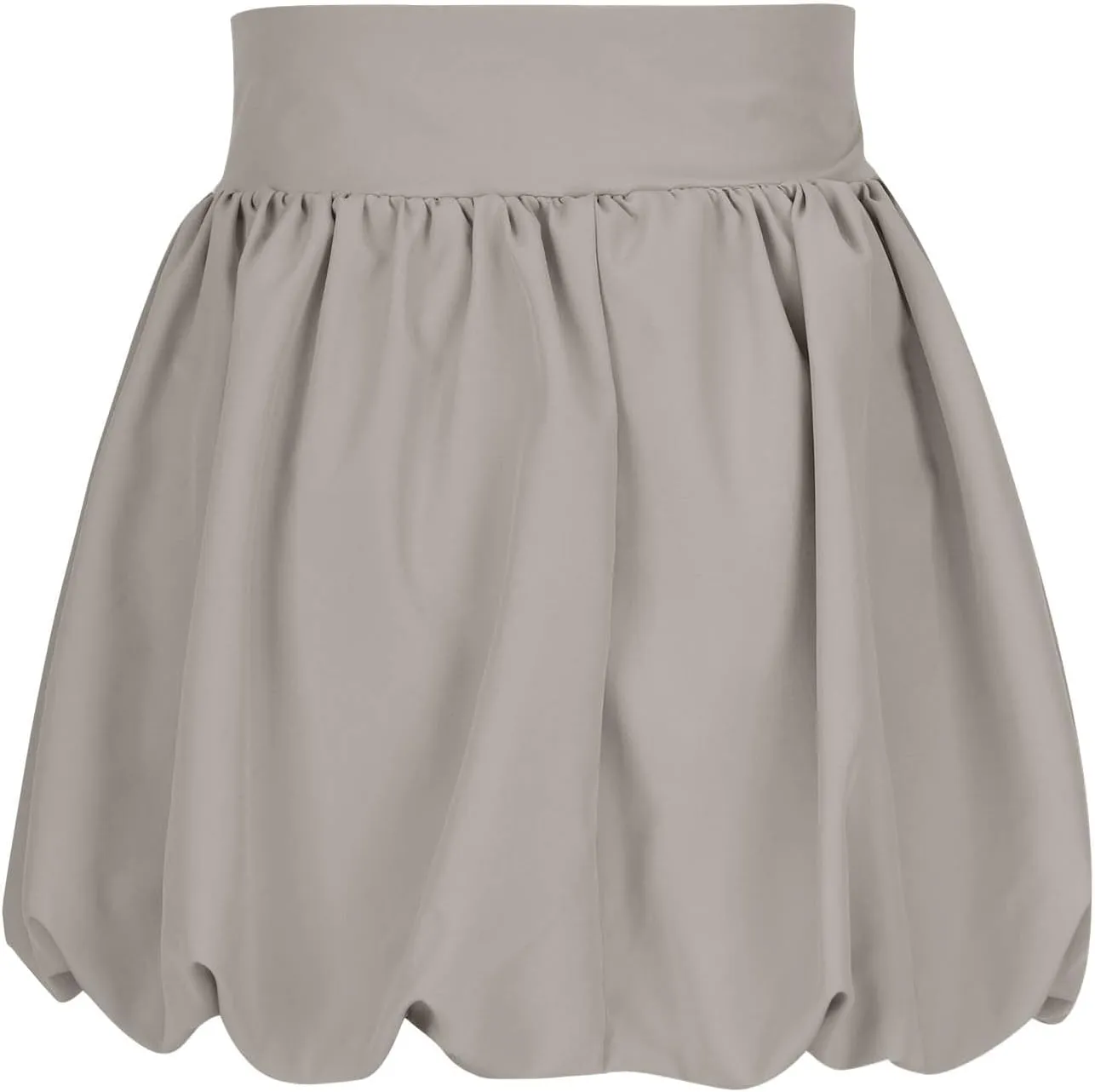 Women Y2K Bubble Skirt High Waist Ruffle Hem A Line Pleated Mini Short Cute Puffy Skirts Streetwear