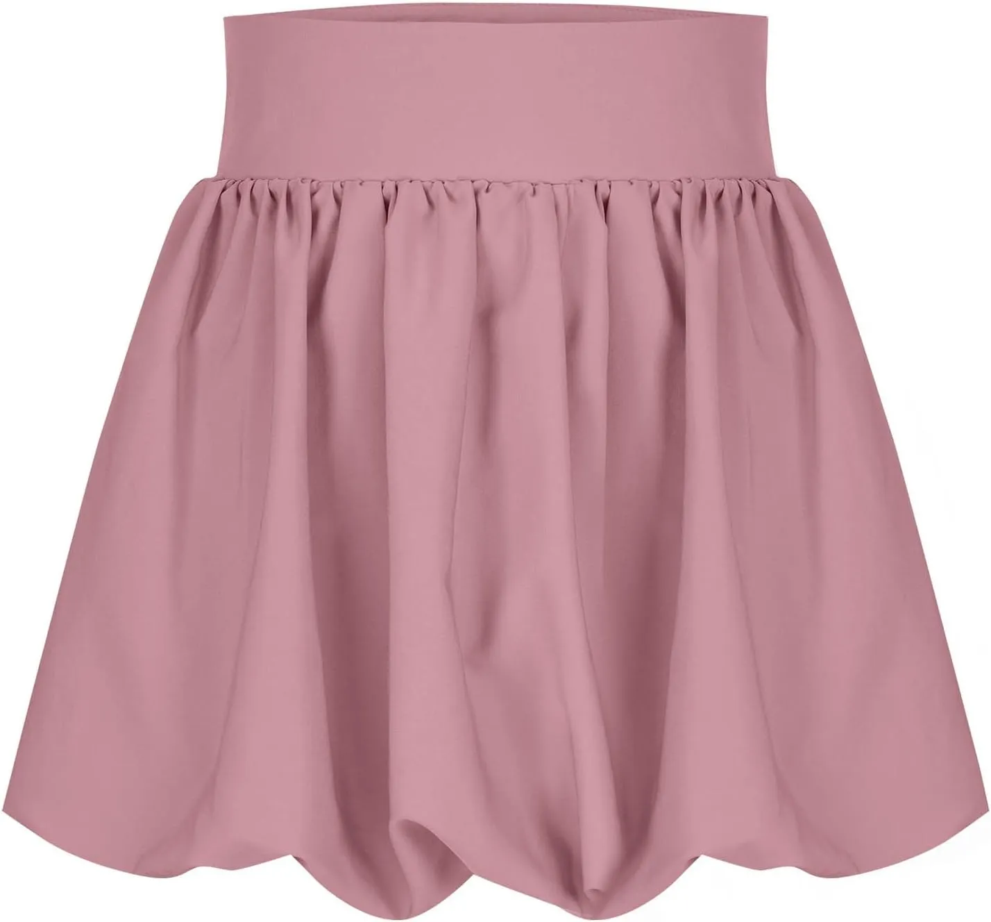 Women Y2K Bubble Skirt High Waist Ruffle Hem A Line Pleated Mini Short Cute Puffy Skirts Streetwear