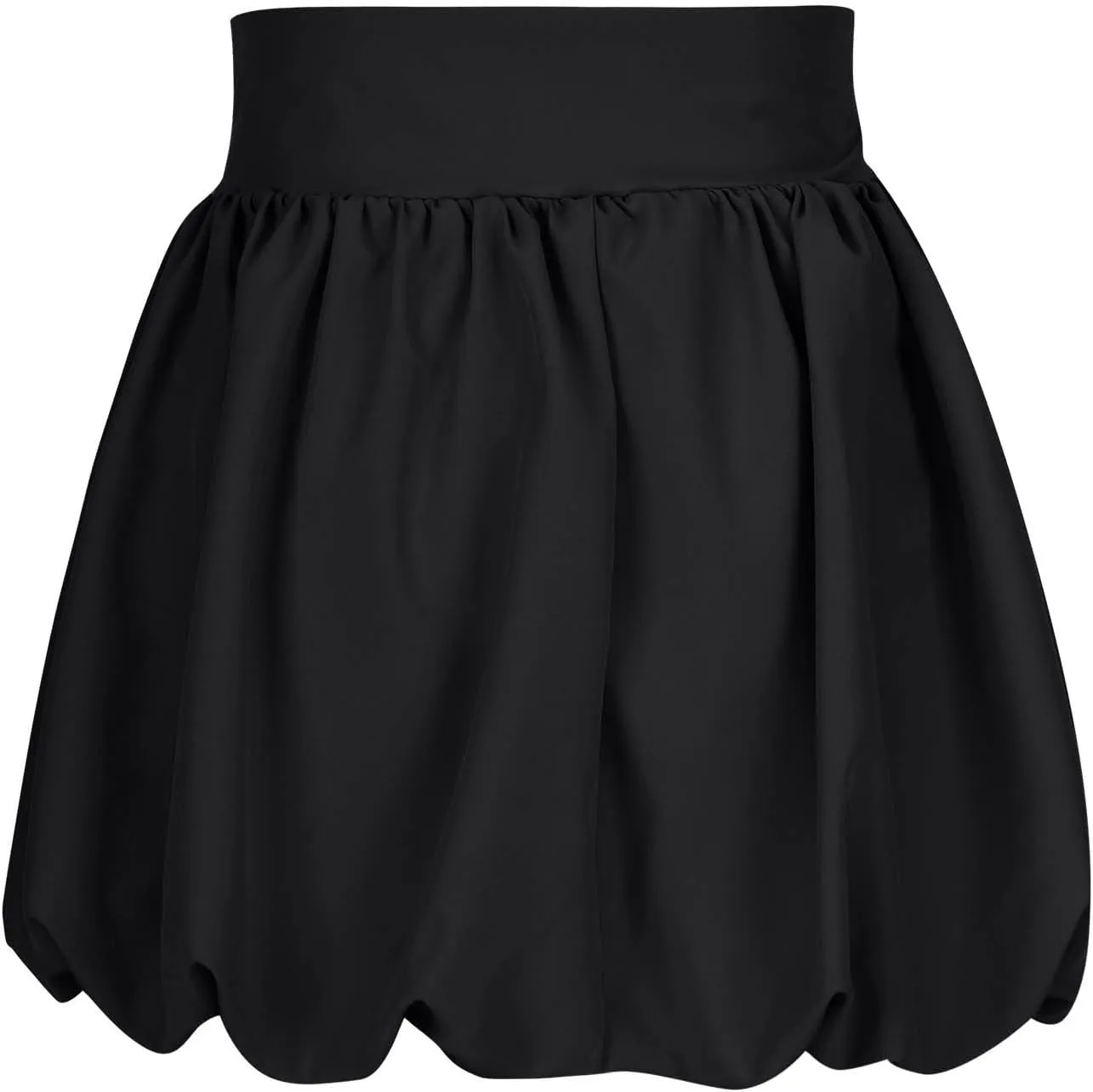 Women Y2K Bubble Skirt High Waist Ruffle Hem A Line Pleated Mini Short Cute Puffy Skirts Streetwear