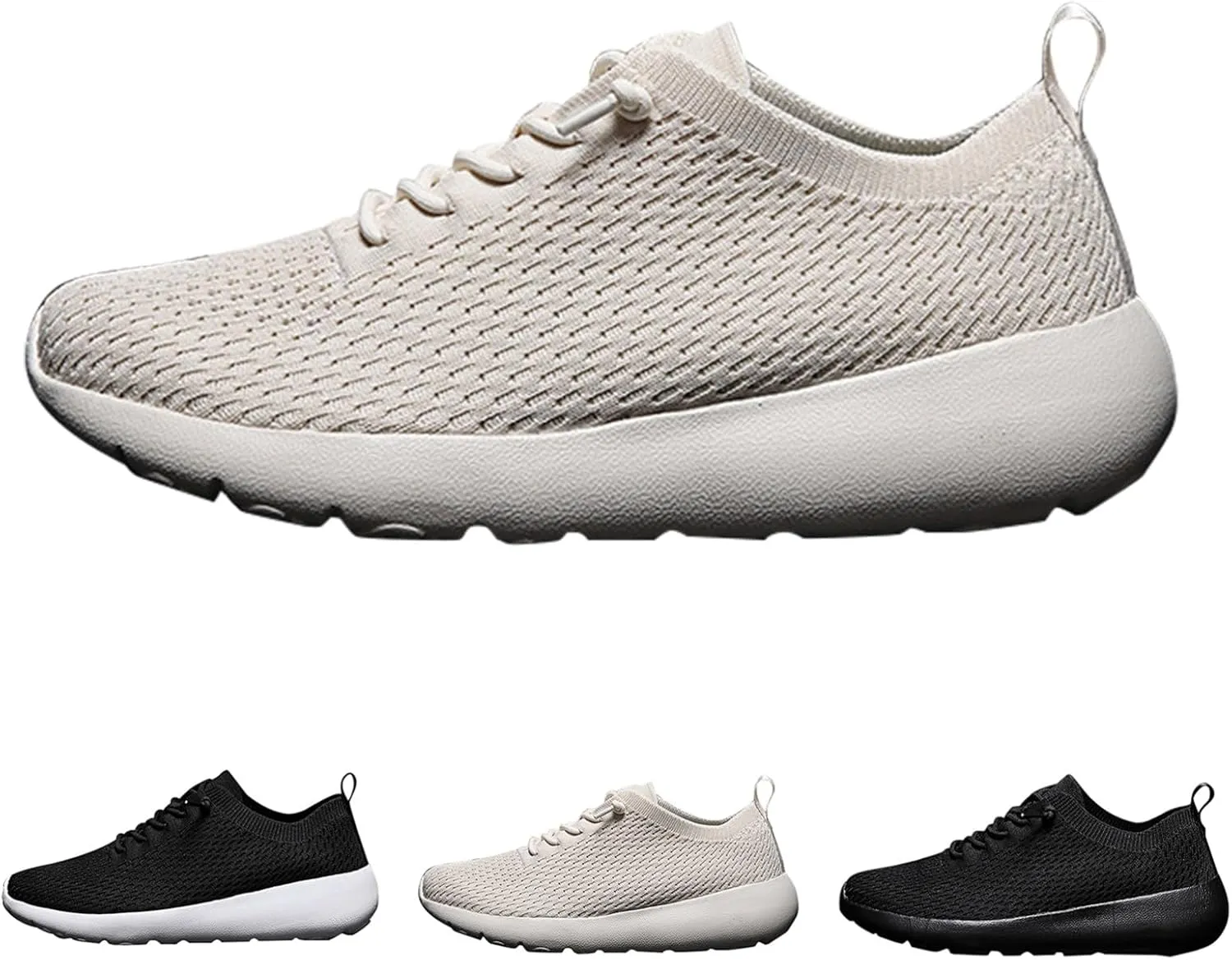 Womens Mesh Sneakers Lace Up Lightweight Breathable Cushion Sneaker Sports Workout Gym Shoes for Running with Arch Support