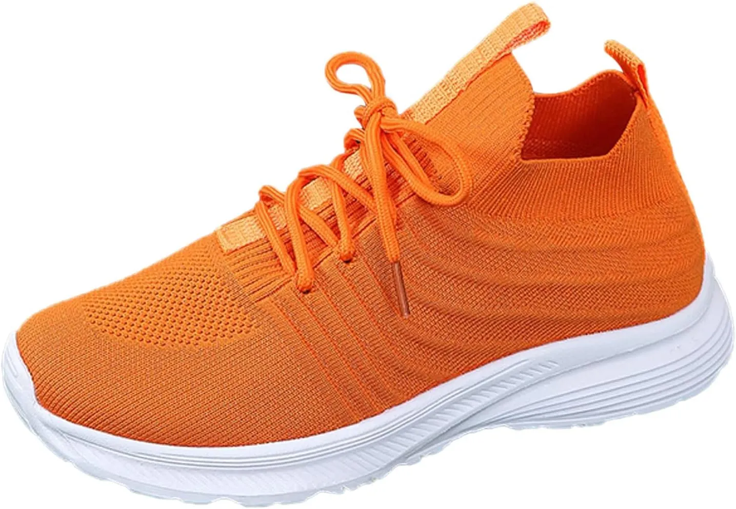 Women's Sea Shoes Fashionable Spand Summer Sports Sneakers Lightweight Flat Sole Bow Tie Woven Mesh Breathable Comfortable Up Simple Striped Casual Platform Footwear