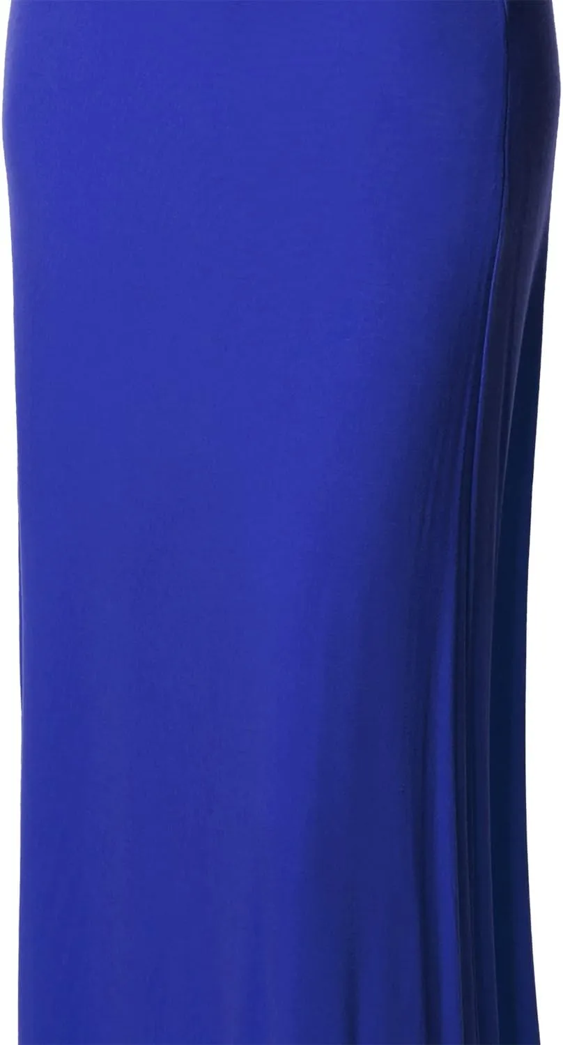 Women's Stylish Fold Over Flare Long Maxi Skirt